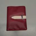 Passport Holder with Airtag for Women/Men,Airtag Passport Wallet for Travel,Cute Passport Holder Rfid Blocking,Travel Wallet for Cards Passport Cover Case (Wine red)