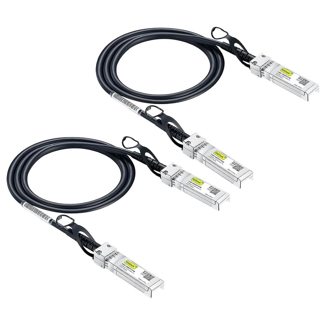 10Gtek 40G QSFP+ DAC Cable - 40GBASE-CR4 Passive Direct Attach Copper Twinax QSFP Cable for Cisco QSFP-H40G-CU50CM, Meraki MA-CBL-40G-50CM, Mikrotik, Open Switch Devices, 0.5-Meter(1.6ft), 2 Pack