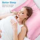 2 Pack Satin Pillow Cases, Similar to Silk Pillowcases Standard Set of 2, Health, Smooth, Beauty Sleep, Soft Breathable Cooling Satin Pillow Covers for Women Menn (Pink)