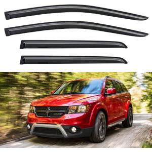 Window Visors Rain Guards Shield for 2009-2020 Dodge Journey, Window Vent Wind Deflectors Visors Shades for 09-20 Dodge Journey