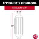 Taylor Made Products Super Gard Inflatable Vinyl Boat Fender
