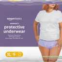 Amazon Basics Incontinence Underwear for Women, Protective, Disposable, Postpartum, Maximum Absorbency, X-Large, Lavender, 16 Count