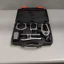 Orion Motor Tech 5-in-1 Ball Joint Separator, Pitman Arm Puller, Tie Rod End Tool Set for Front End Service, Splitter Removal Kit (BS06) (Black)