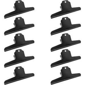 Metal Bulldog Clips - 10 PCS 5.7 Inch Binder Clips, Extra Large for Chips Bags, Office & Kitchen