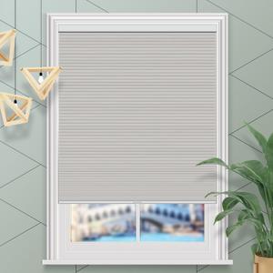Cellular Shades Cordless Honeycomb Blinds for Window Top Down Cellular Blackout Shade for Windows Grey 35" x 64"