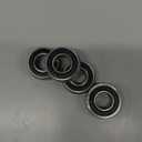 XIKE 4 Pcs 60/28-2RS Bearings 28x52x12mm, Double Rubber Seals and Pre-Lubricated, Deep Groove Ball Bearing.