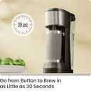 CHEFMAN Single Serve Coffee Maker, K Cup Coffee Machine: Compatible with K-Cup Pods and Ground Coffee, Brew 6 to 12oz Cup Drip Coffee Maker, 40oz Water Reservoir, Cup Lift, Filter Included