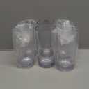 US Acrylic Classic Clear Plastic Reusable Drinking Glasses (Set of 6) 16oz Water Cups | BPA-Free Tumblers, Made in USA | Top-Rack Dishwasher Safe