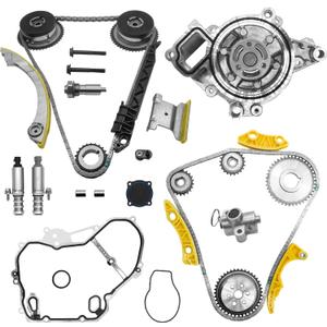 2.4 Timing Chain Kit w/Water Pump for Chevy Equinox Malibu for GMC Terrain 2011-2017,for Buick Regal Lacrosse Verano 2.2 2.4L Ecotec Timing Set w/VCT Selenoid Actuator Gear 94201S 12621505 90537632