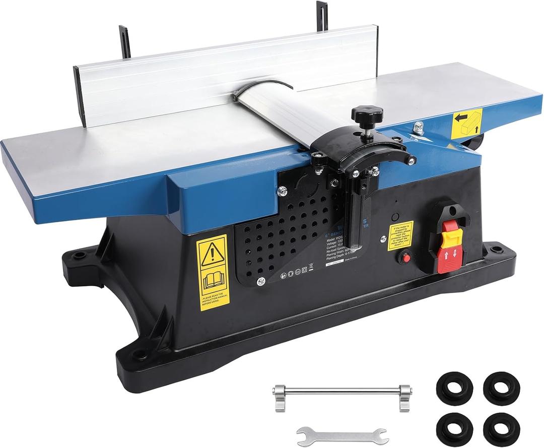 6-Inch Benchtop Jointer, 15-Amp 13000 RPM Pure Copper Motor