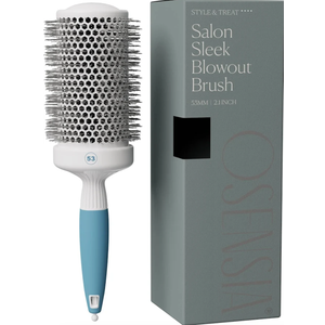 Professional Round Brush for Blow Drying  Large Ceramic Ion Thermal Barrel Brush for Sleek, Precise Heat Styling and Maximum Volume  Lightweight Hair Brush for Smooth, Manageable Hair (2 Inch) (Not Electrical)