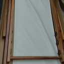 FDW Outdoor Wooden Patio Lounge Chair 2 Set Beach Sling Chair Set Height Portable Reclining Beach Chair Solid Wood Frame with White Polyester Canvas 3 Level, Khaki