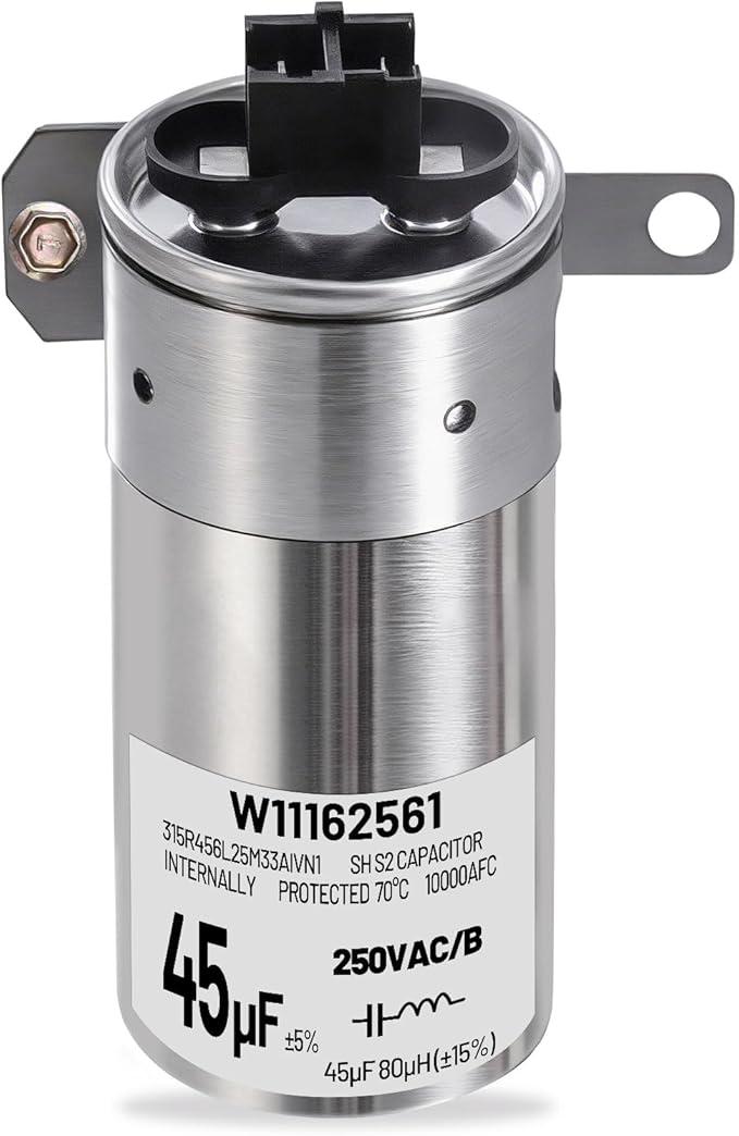 W11428524 W11162561 W10866238 Washing Machine Run Capacitor Replacement for Whirlpool Washer Capacitor, Replace W11175257 AP6981681 PS12745632 EAP12745632, Fit for Whirlpool Maytag Kenmore