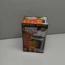 Ontel Handy Heater Turbo Wall Outlet Plug In Heater  Portable Indoor Ceramic Space Heater w/Adjustable Thermostat, 12-Hour Timer, Auto Shut Off, Quiet  Plug In Wall for Office, Bedroom, Camping