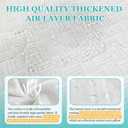 Wedge Pillow Case Cover 25x24x12 Bed Wedge Pillowcase Triangle Incline Wedge Pillow Covers for Sleeping Waterproof Pillow Cases Protector with Zipper & Pocket (Waterproof Cover Only)
