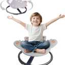 Airplane Kids Sensory Swivel Chair, Autism Spinning Chair for Kids Sensory,New Aircraft Model Sensory Toy Chair, Spin Sensory Chair,Training Body Coordination