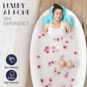 Full Body Bath Pillow for Bathtub, Thick Bathtub Cushion, Luxury Tub Pillow for Bath for Headrest Neck and Back Support Ocean Blue 51" x 16"