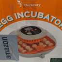 [2024 Upgrade] 25 Egg Incubator, Automatic Egg Turner with Thermometer Seat and Humidity Control, Egg Candler, 360 View with Clear Window, Incubators for Hatching Chicks (Sunlit Orange)