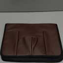 Wanty Velvet Sofa Couch Chair Armrest Soft Caddy Organizer Holder for Remote Control, Cell Phone, Book, Pencil (Brown)(34 x 13inches)