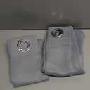 ChrisDowa Small Window Curtains 40 inches Long for Bedroom - Grommet Short Thermal Insulated Room Darkening Curtains for Kitchen (2 Panels, Light Grey, 29 x 40 Inch)