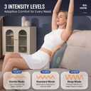 Back & Neck Massager with Heat for Pain Relief, 3D Deep Kneading Massage Cushion for Upper & Lower Back, 3 Intensity Levels, 3 Heat Settings, 15/20/30 Min Auto-Off, Ergonomic Lumbar Support