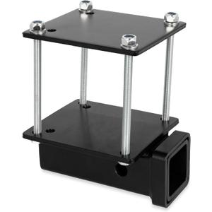 Camco Eaz-Lift Camper/RV Bumper Hitch - Ideal for Bikes, Cargo Racks & More - Clamps onto 4 Square RV Bumpers - No Drilling Required for Install - Crafted of Heavy Duty Powder-Coated Steel (48473)