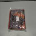 Peryiter 4 Pcs Christmas Door Cover Decorations Santa's Reindeer Barn Door Cover Backdrops Christmas Hanging Banner Backdrops Photo Props for Xmas Holiday Office Home Party Outdoor Porch Decor