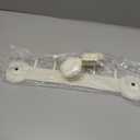 5 Hooks White Suction Cup Shower Hooks, Heavy Duty Damage-Free Hangers for Shower Wall, Powerful Vacuum Suction Towel Hook, Easy Install & Remove, Dimensions: 15"x3" / 38x8 cm