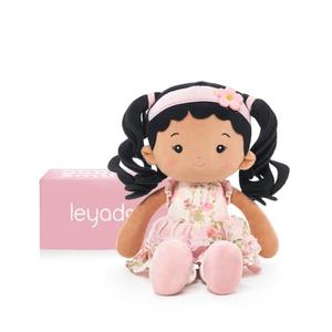 LeyaDoll Soft Baby Doll Toys (12''), My First Baby Rag Doll for 1 Year-Old Girl Birthday Gift,Christmas Plush Toys Gift for Toddler Kids Infants Daydream-Princess Petal-Tanned