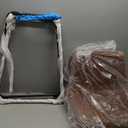 DUMOS 26 Inch Counter Height Bar Stools Set of 4, Modern Faux Leather High Barstools with Back and Metal Leg, Bar Chairs for Kitchen lsland, Brown