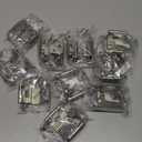 DecoBasics Cabinet Hinges Brushed Nickel for Kitchen Cabinets Doors (10 Pair - 20 Pcs)