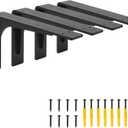 10"x 6"Shelf Brackets,L Shelf Brackets,max Load 300lbs, Vertical Angle, Premium Alloy Metal Heavy Duty Shelf Bracket, high Strength Mounting Hardware Included, Corner Brace Joint,Pack of 4.