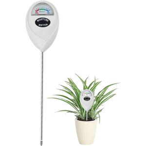 Censinda Soil Moisture Meter, Soil Moisture Monitor for House Plants, Soil Hygrometer Moisture Sensor for Indoor & Outdoor, Garden, Farm, Lawn Plant Care, No Battery Needed(White)