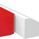 Pack Of 2 Pluden Flexible Quarter Round Molding, Peel and Stick Rubber Quarter Trim, Self-Adhesive Bathtub Trim Molding for Wall Edge Corner, Cabinet Edge, Ceilings Edge, Countertops, 118Inch