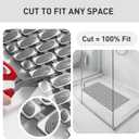 Bath Tub and Shower Mat Non Slip Bathtub Safety Mat with Powerful Suction Cups and Drain Holes, 27 x 16 Inch Soft Bathtub Mat Non Slip Bath Mat for Tub, Machine Washable, Easy to Clean, Dark Grey