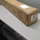 Artificial Ficus Tree with Green Leaves, 6ft Tall, Indoor Plant with Decorative Beige Planter