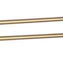 GERZWY Bathroom Swing Arm Towel Bars 2-Arm Wall Mount Stainless Steel Bath Towel Rack Hanger Towel Holder Organizer Gold Finished HYG02-BE