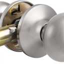 Probrico Door Knobs Interior, Passage Brushed Nickel Hall/Closet Door Knob,Stainless Steel Interior Non-Locking Door Knob, 1 Pack