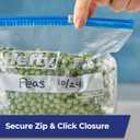 Hefty Slider Freezer Kitchen Storage Bags, Gallon Size, 56 Count (Clear)