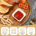 6 Pack Ceramic Dip Bowls, 3 Oz Small Dipping Bowl, White Ceramic Dip Bowls Set, Porcelain Dipping Sauce Bowl, Soy Sauce Dishes for Soy Condiment BBQ Ketchup Sushi