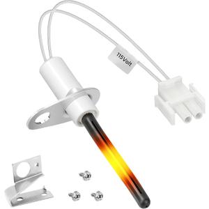 Upgraded 903110A Furnace Hot Surface Ignitors for Nordyne Furnace Ignitor Replacement, 903110 Round Silicon Nitride Hot Surface Igniters with Plug replace 632504 632313 632313C FC047