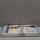 EcoNour 27" Aluminum Ice Scrapers for Car Windshield | Car Snow Scraper Window and Snow Brush with Ergonomic Foam Grip Winter Accessories (Orange)