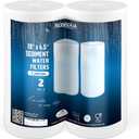 Ronaqua 10" x 4.5" Big Sediment Replacement Water Filter Cartridge, 1 Micron, NSF Certified, for Whole House, Compatible with RFC-BBSA, W15-PR, WFHD13001B, GXWH35F, HF45-10BLBK10PR and AP817, 2 Pack
