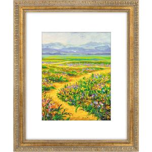 Golden State Art, 16X20 Ornate Vintage Photo Frame with White Mat for 11X14 Pictures or 16X20 Without Mat, Bronze Color