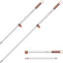 2 x eazer EAP01: Multi-Purpose Aluminum Pole - 34'' to 48''