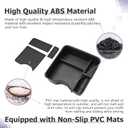 LUWU R Ange R Over Center Console Organizer Compatible with 2023 2024 2025 Land Rover R Ange R Over Vogue/Sport Accessories Armrest Console Organizer Armrest Organizer Insert Tray (w/Refrigerator)