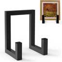 Metal Vinyl Record Holder Display Stand, Large Metal Plate Stands for Display, Display Stand for Artwork, Decorative Photo Frame Stand for Picture Frame, Plate, Dish, Photo Easel, Books