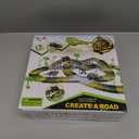 Dinosaur Toys,Create A Dinosaur World Road Race,Flexible Track Playset and 2 pcs Cool Dinosaur car for 3 4 5 6 Year & Up Old boy Girls Best Gift (Green)