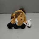 Lenwen 5 Pcs Horse Stuffed Animals Large Mommy Horse Plush with 4 Cute Babies in Zippered Belly Nurturing Plushie Toy Set for Birthday Gift Derby Party Favors(Cute)