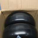 11x4.00-5 Flat Free Lawn Mower Tire and Wheel with Bearing Bore 3/4" or 5/8", 3.4"-4"-4.5"-5" Centered Hub, Smooth Tread Tire for Zero Turn Mowers, 2 Pack
